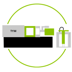 Máquina de inyección horizontal